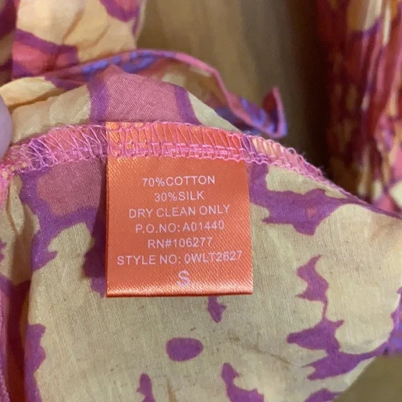 Hale Bob Cabana Printed Silk Blend Tunic Sz S - Picture 5 of 6